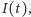 |I(t),