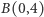 B(0,4) 