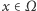 x ∈Ω 