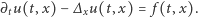 tu(t, ∂ x)− ∆ xu(t,x) = f (t,x). 