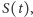 | S(t), 