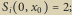 |S 0,x 2; i 0 
