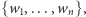 |{w1,