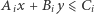 Aix + Biy ⩽ Ci 