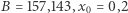 |B = 157,143,x0 = 0,2 