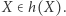 ∈h(X).X 