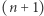 |(n+ 1) 