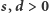 |s,d > 0 