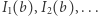 I1(b), I2(b),...