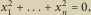  2 2 x1 ... xn 0, 