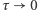 τ 0 