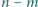 n | −m 