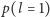 |p(l = 1) 